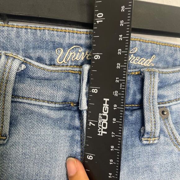 Universal Thread Womens Jeans Size 24 High Rise Straight Crop Denim Blue - Picture 7 of 16